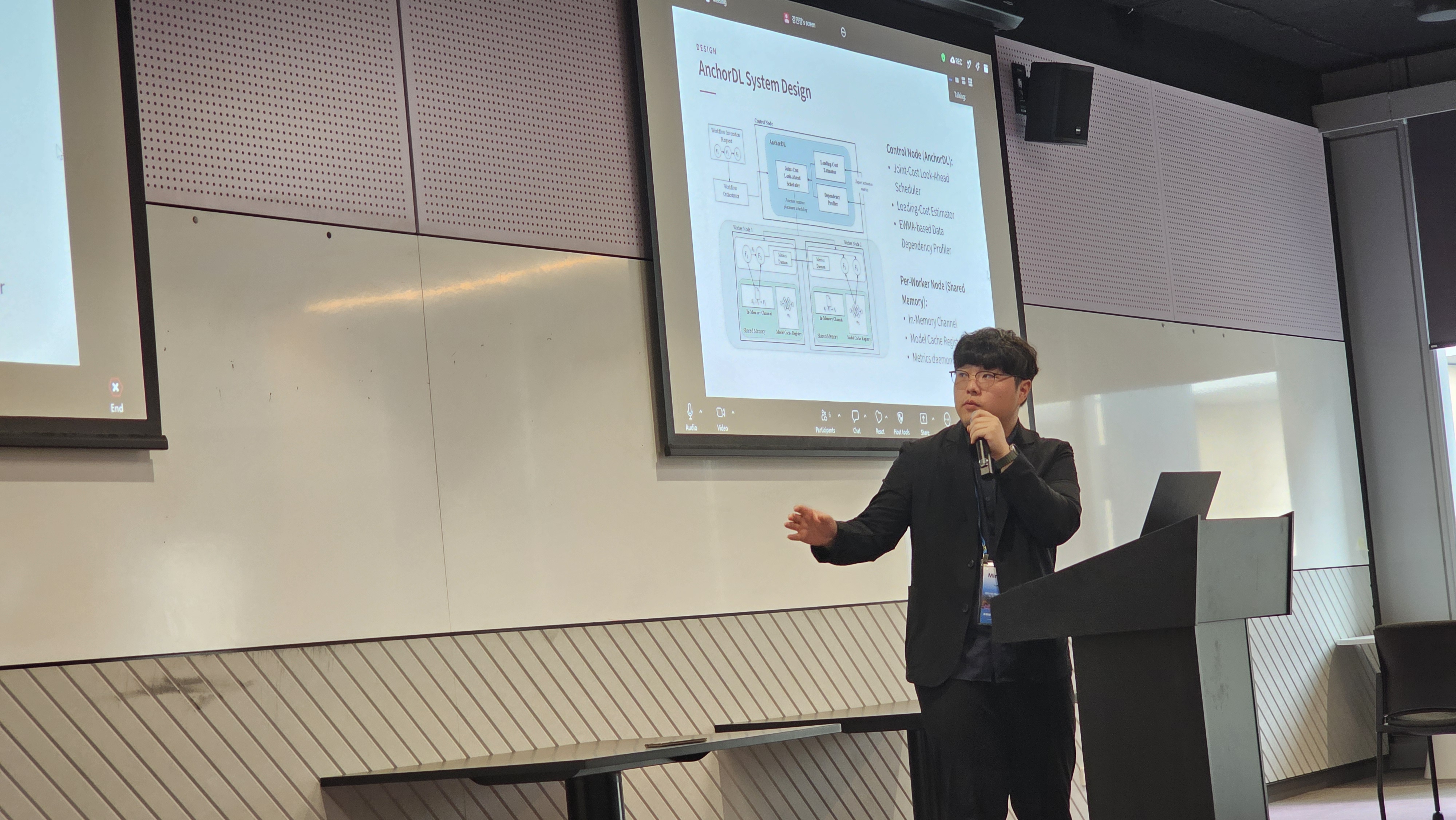 Min Chang Kim (M.S. student) is presenting his paper.